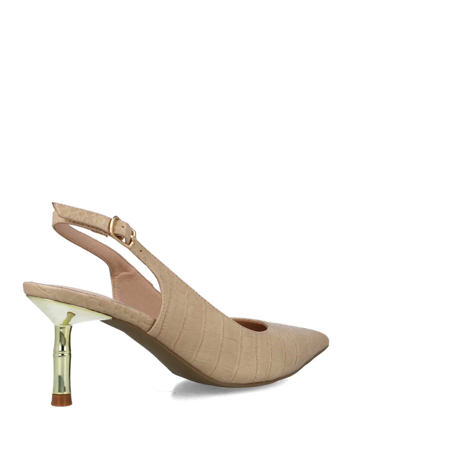 Sand Beige Slingback Pumps