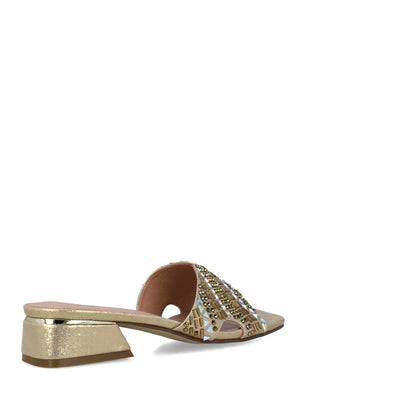 Gold Studded Mules