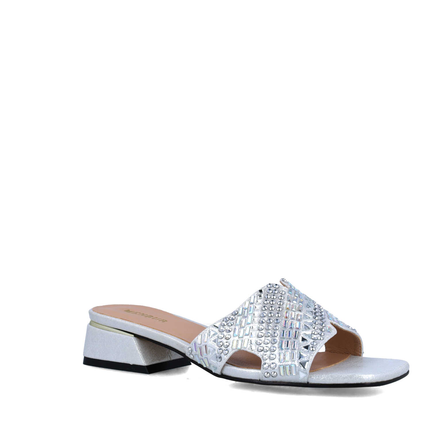 Silver Studded Mules