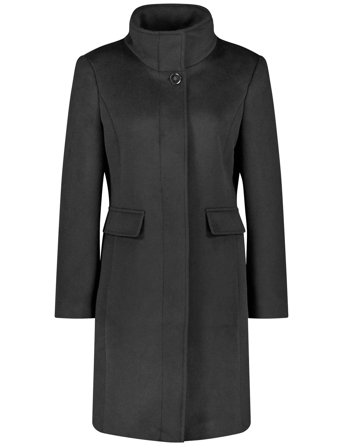 Short Wool Coat With A Stand Up Collar_250235-31131_11000_02