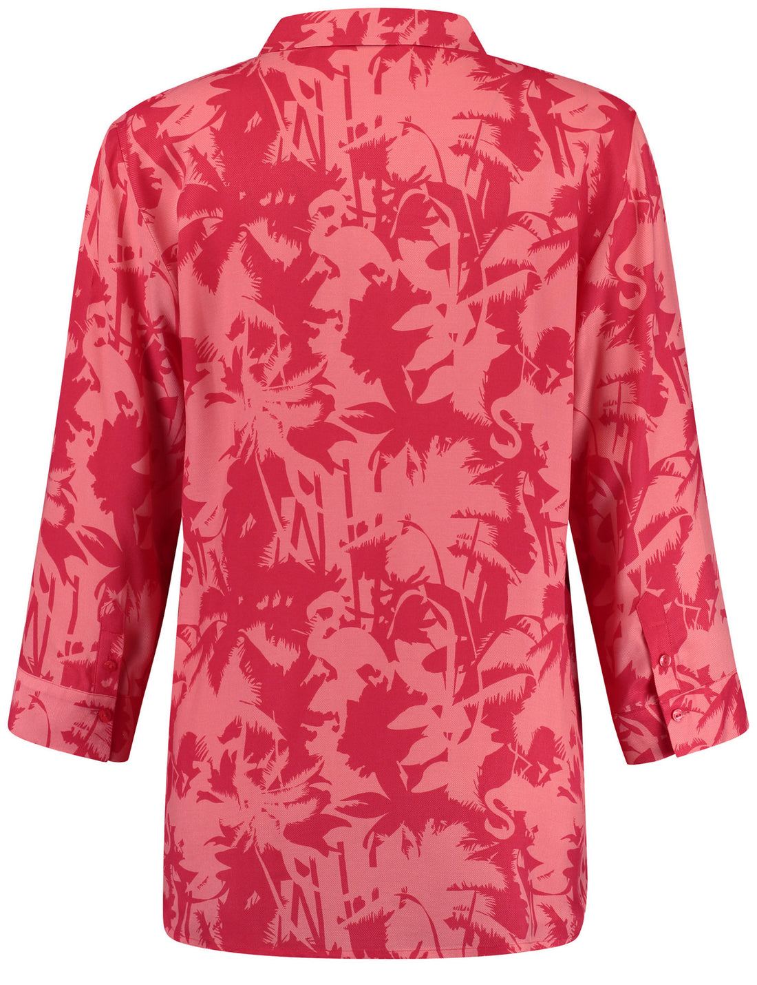 Figure-Skimming Patterned 3/4-Sleeve Blouse Made Of Sustainable Fabric_260002-66408_6069_02