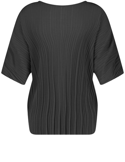 Short Sleeve Textured Blouse_270202-35001_11000_02