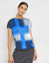 Blouse Top With A Knit Trim And Elasticated Waistband_270227-35013_8080_01