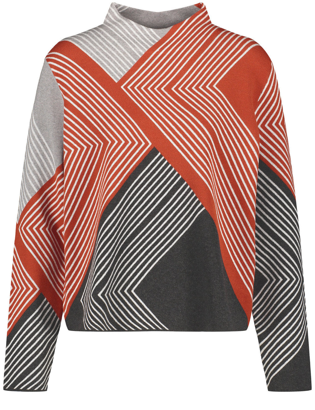 Jumper In A Jacquard Look With A Graphic Pattern_271012-35701_2070_02