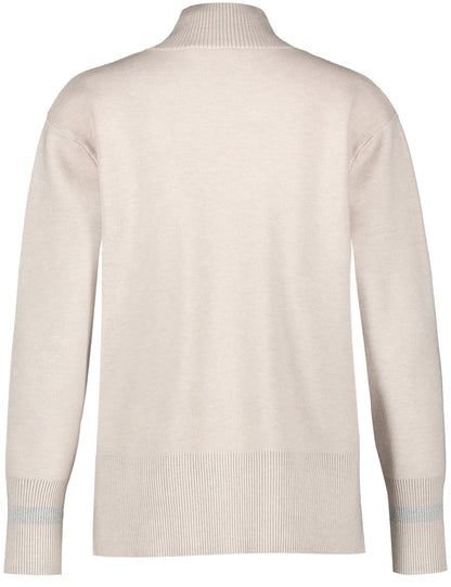 Soft Jumper With A Turtleneck And Elongated Back Section_271033-35708_905440_03