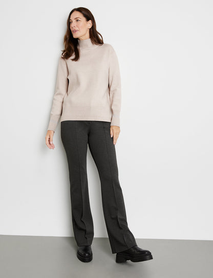 Soft Jumper With A Turtleneck And Elongated Back Section_271033-35708_905440_05