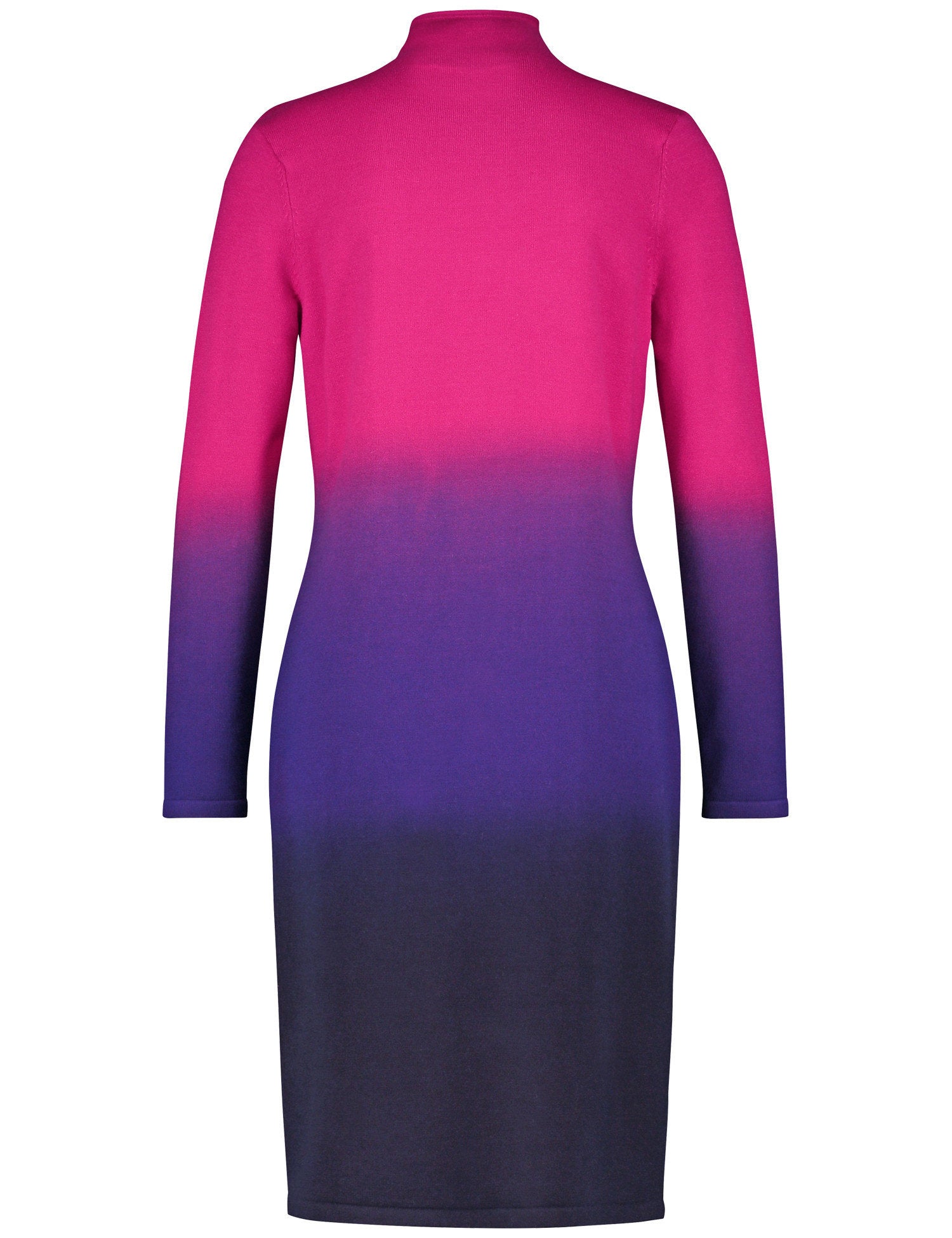 Knitted Dress With A Stand-Up Collar And Colour Graduation_280053-35708_3038_03