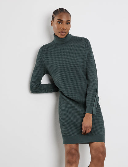 Knit Dress With A Polo Collar And A Button Detail On The Sleeves_280106-35713_50939_01