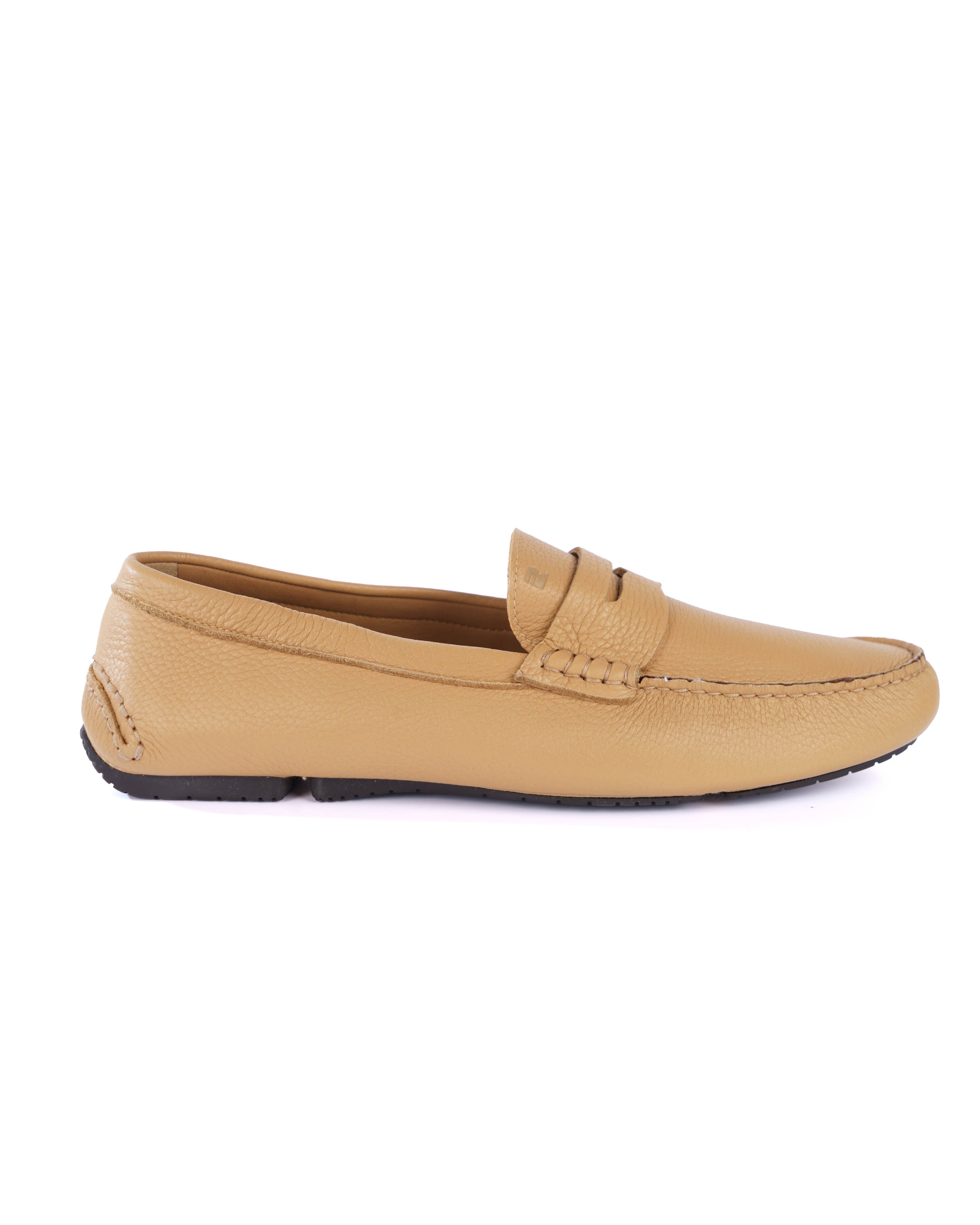 Beige Loafer Shoes - BEVAVA