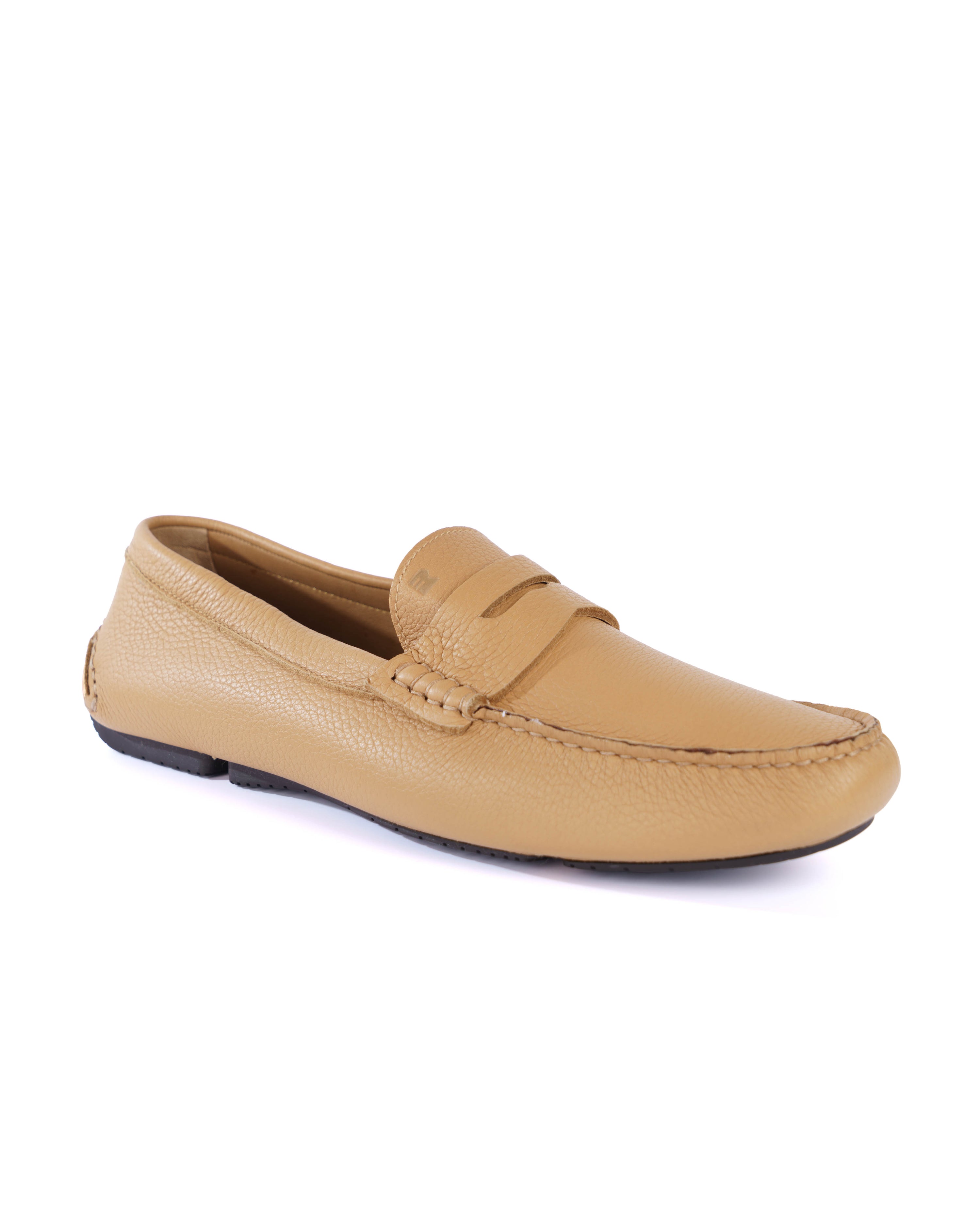Beige Loafer Shoes - BEVAVA