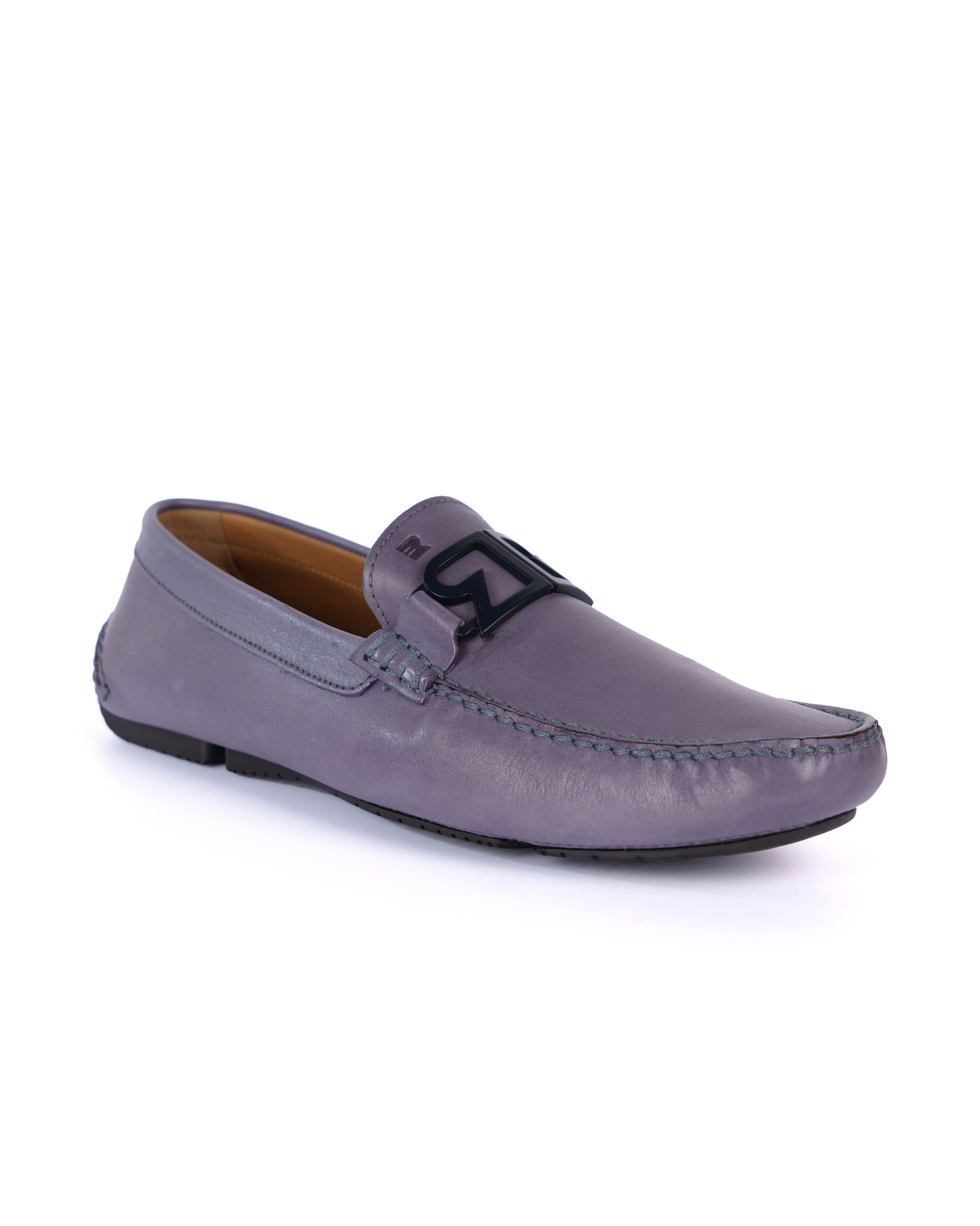 Blue Loafer Shoes - BEVAVA