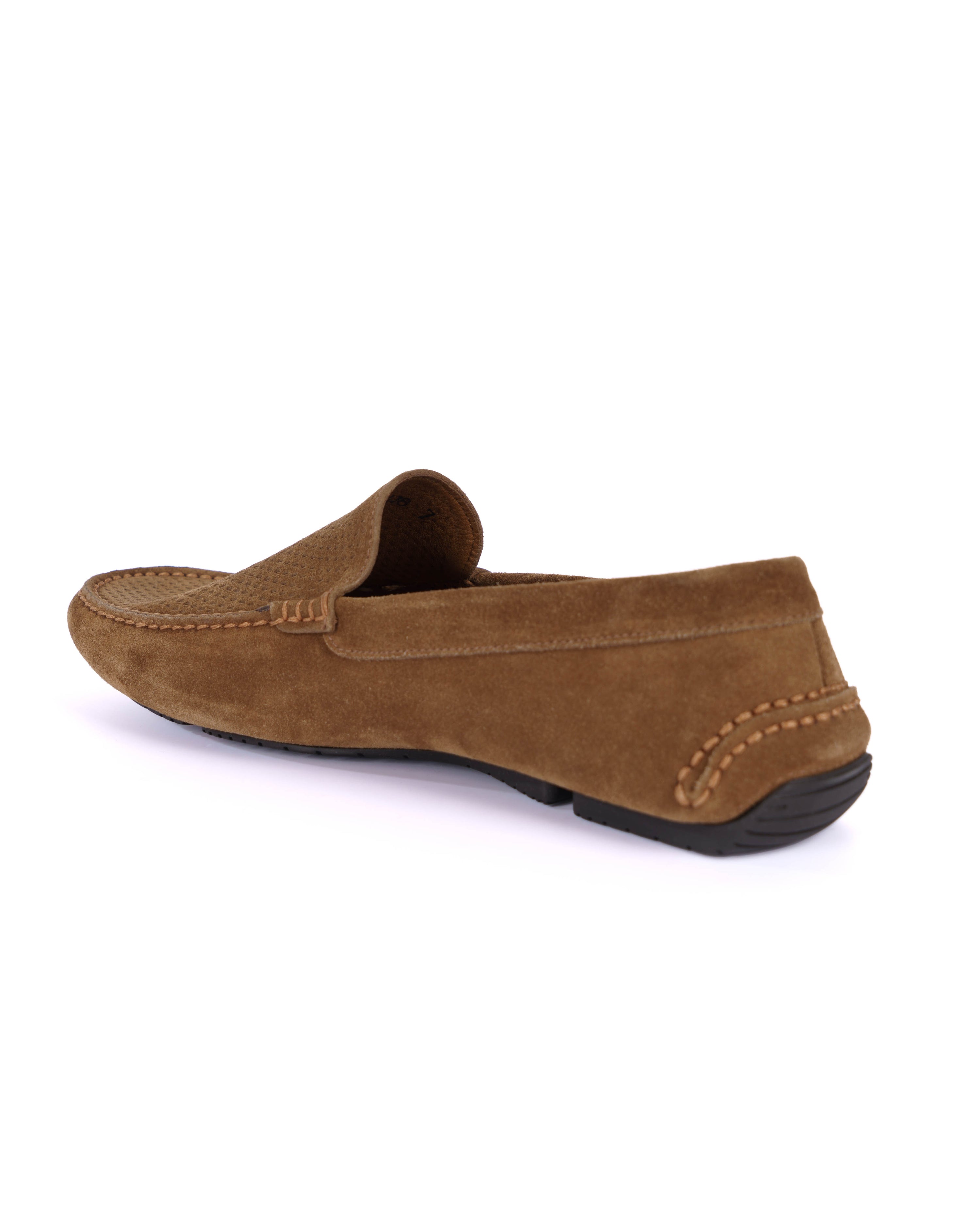 Brown Loafer Shoes - BEVAVA