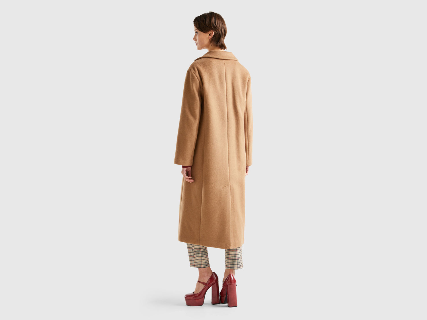 Midi Coat In Shetland Wool Blend_28HFDN02V_34A_02