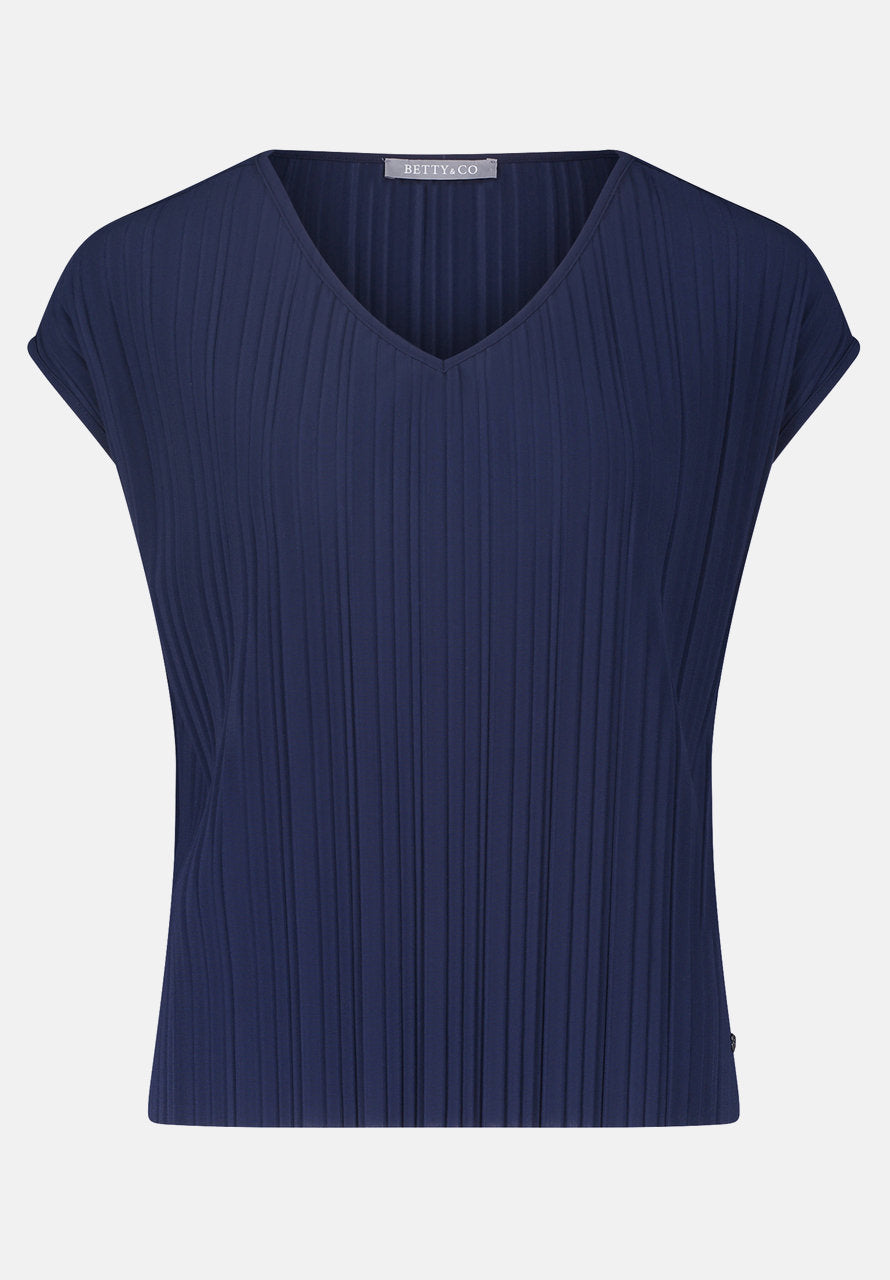 Round Neck Shirt With Pleats_2956-3363_8543_04