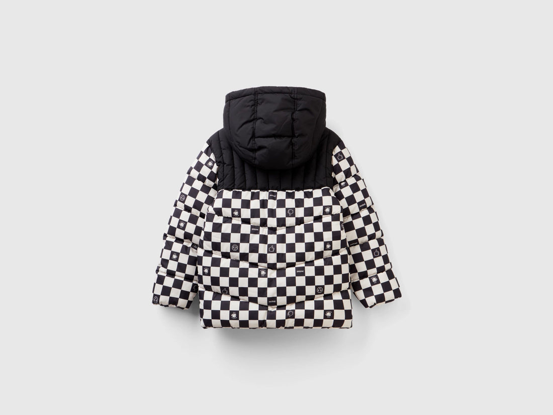 Padded Jacket With Checkered Print_2DFVCN02M_63F_02