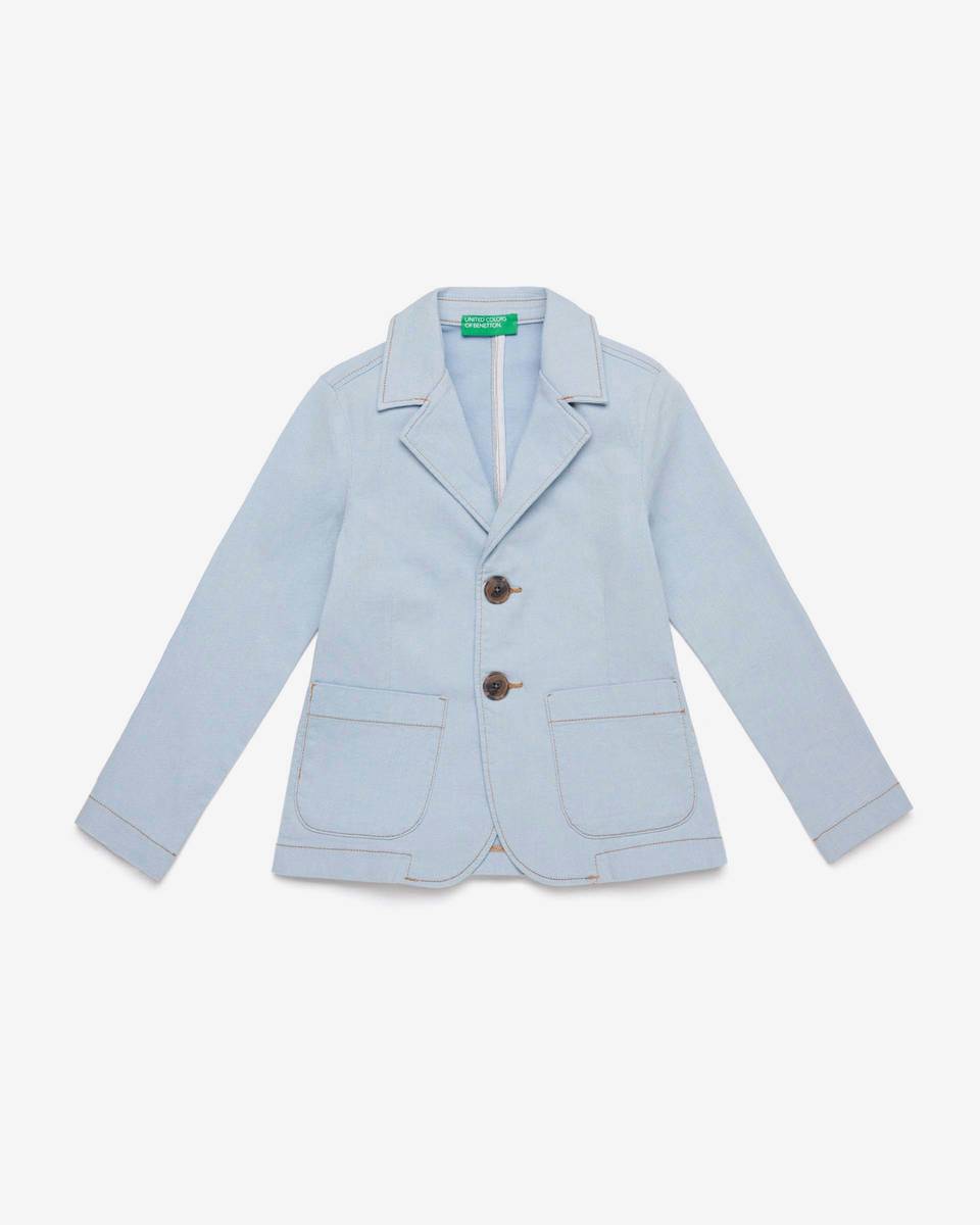 Light Blue Jacket Benetton