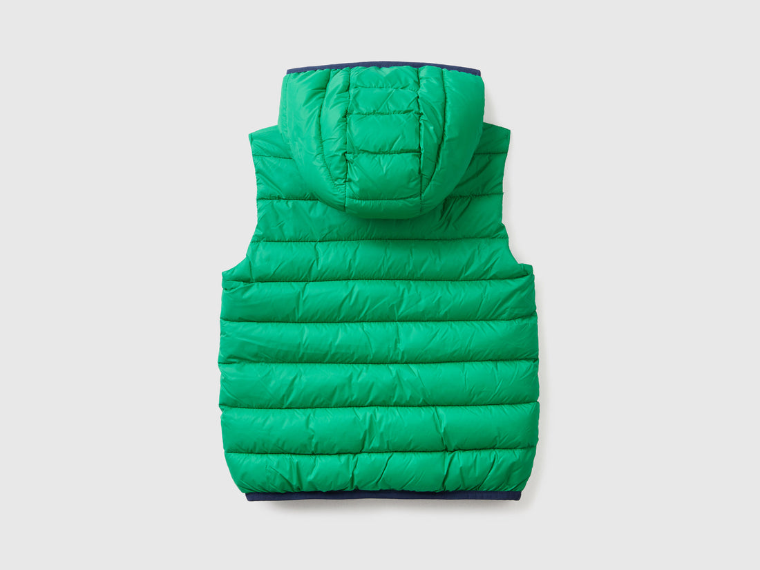 Padded Vest With Hood