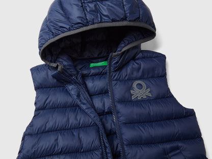 Padded Vest With Hood