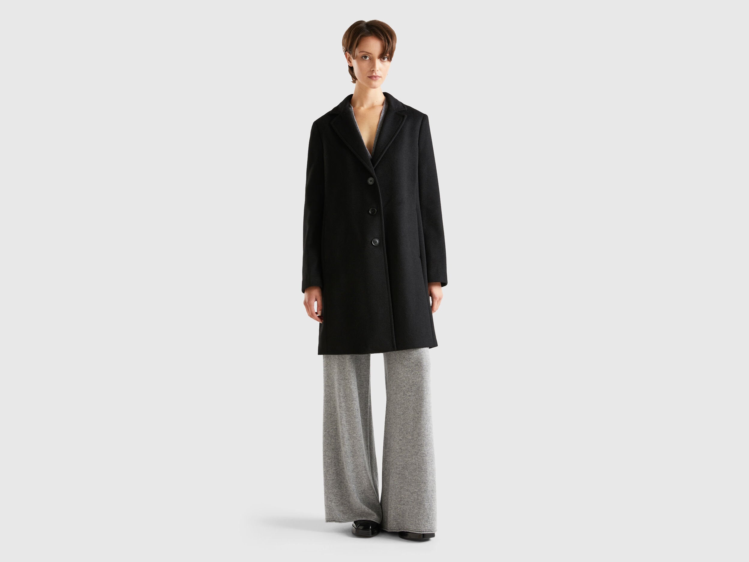 Short Coat In Wool Blend Cloth_2YDTDN012_700_01