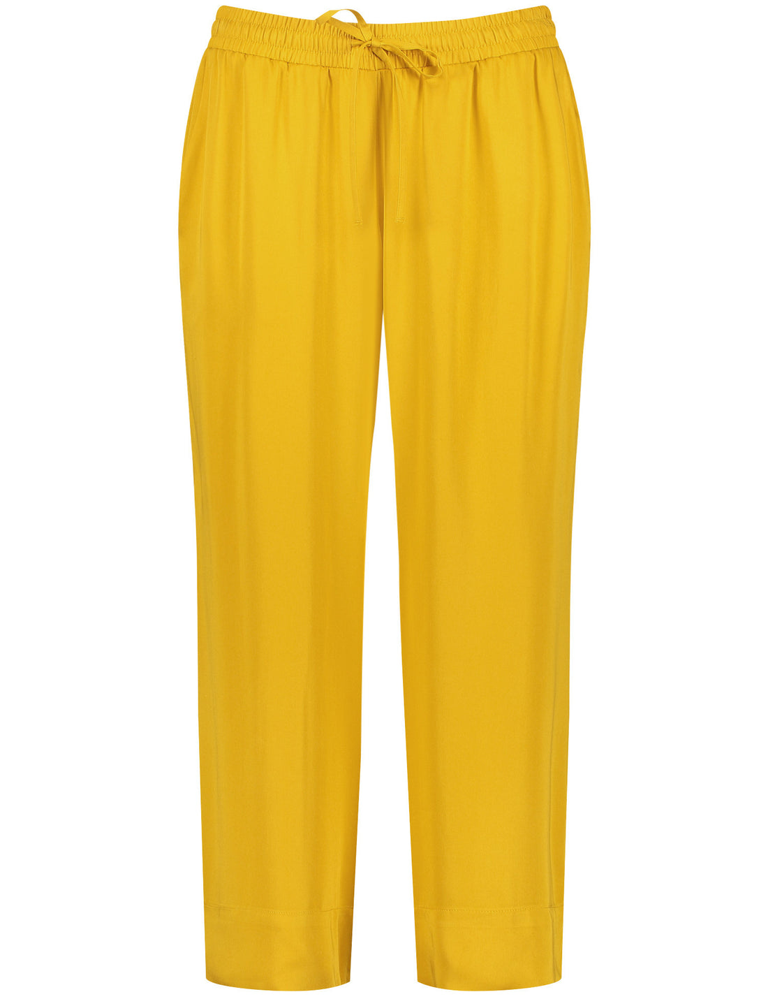 3/4-Length Palazzo Trousers With A Satin Finish