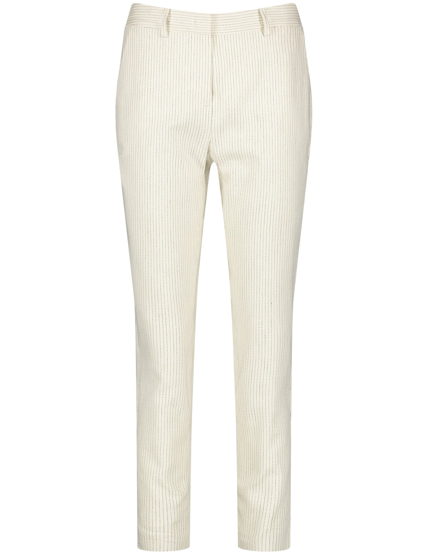 3/4-Length Trousers With Stripes, Slim Fit