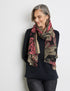 Floral Patterned Cotton Scarf_301000-72004_9018_01