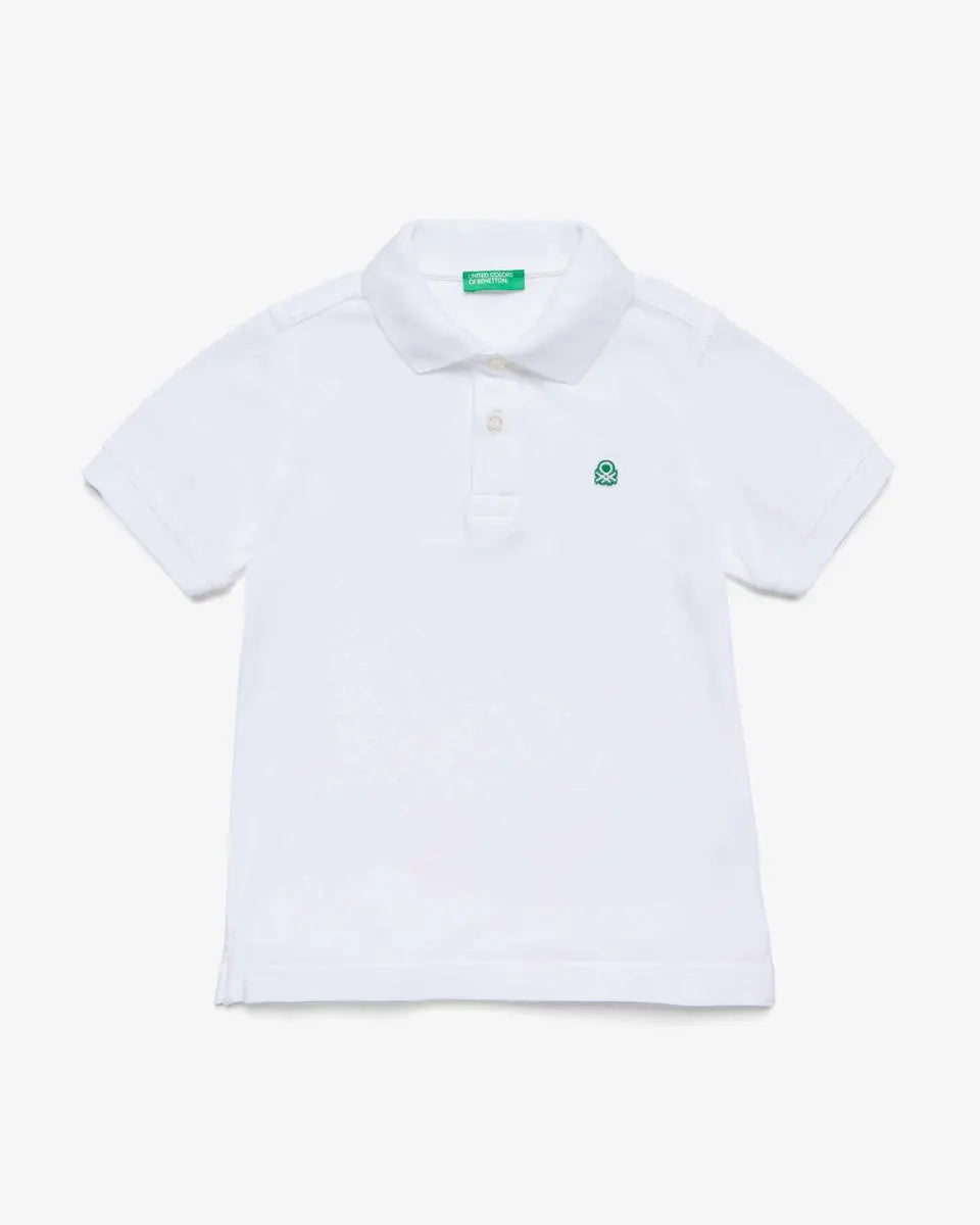 White Polo Shirt H/S - BEVAVA
