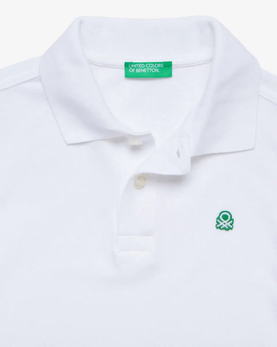 White Polo Shirt H/S - BEVAVA