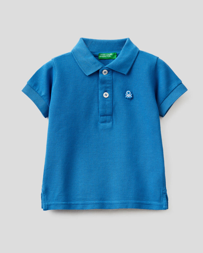 Middle Blue Polo Shirt H/S