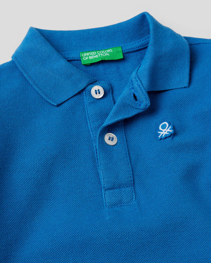 Middle Blue Polo Shirt H/S
