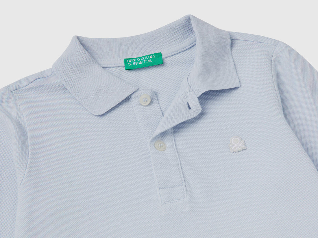 Long Sleeve Polo In Organic Cotton