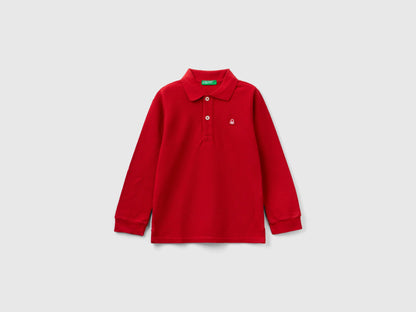 Long Sleeve Polo In Organic Cotton