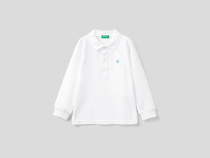 LONG SLEEVE POLO IN ORGANIC COTTON