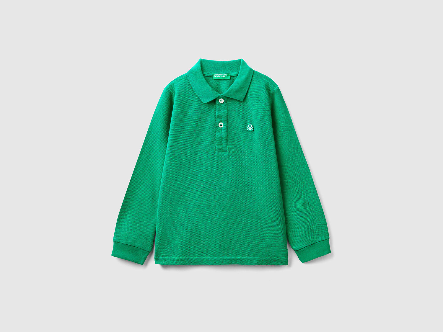 Long Sleeve Polo In Organic Cotton