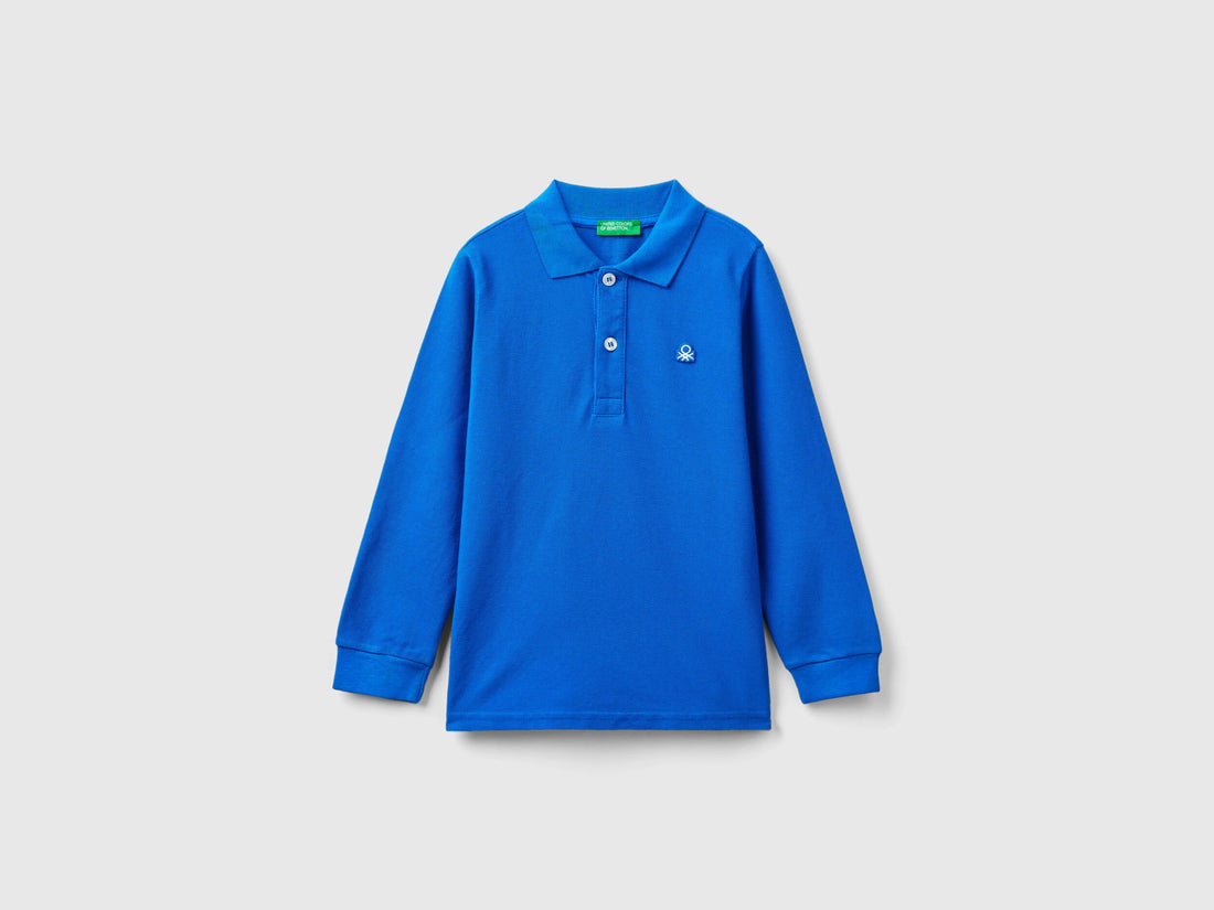 Long Sleeve Polo In Organic Cotton