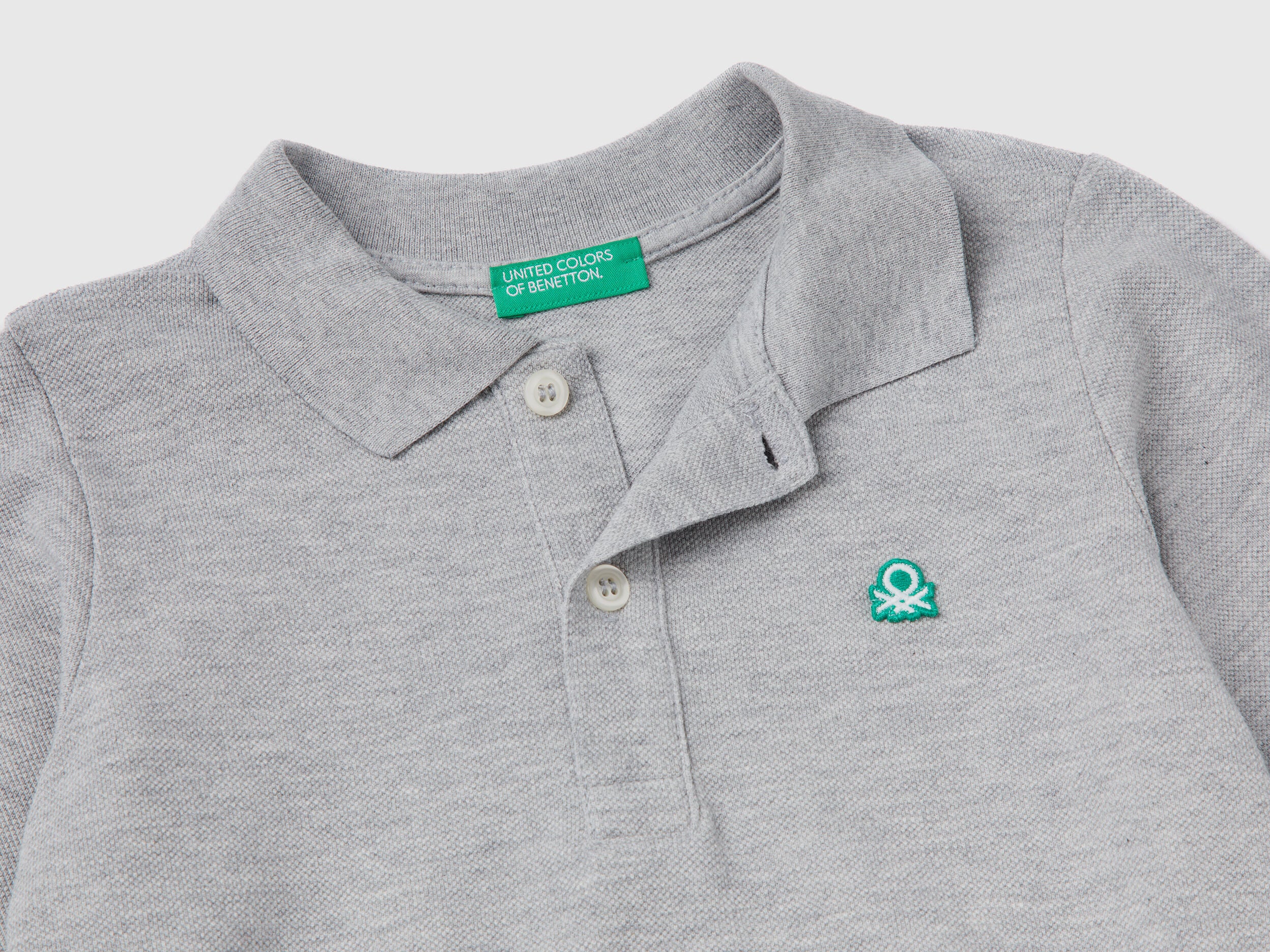 Long Sleeve Polo In Organic Cotton