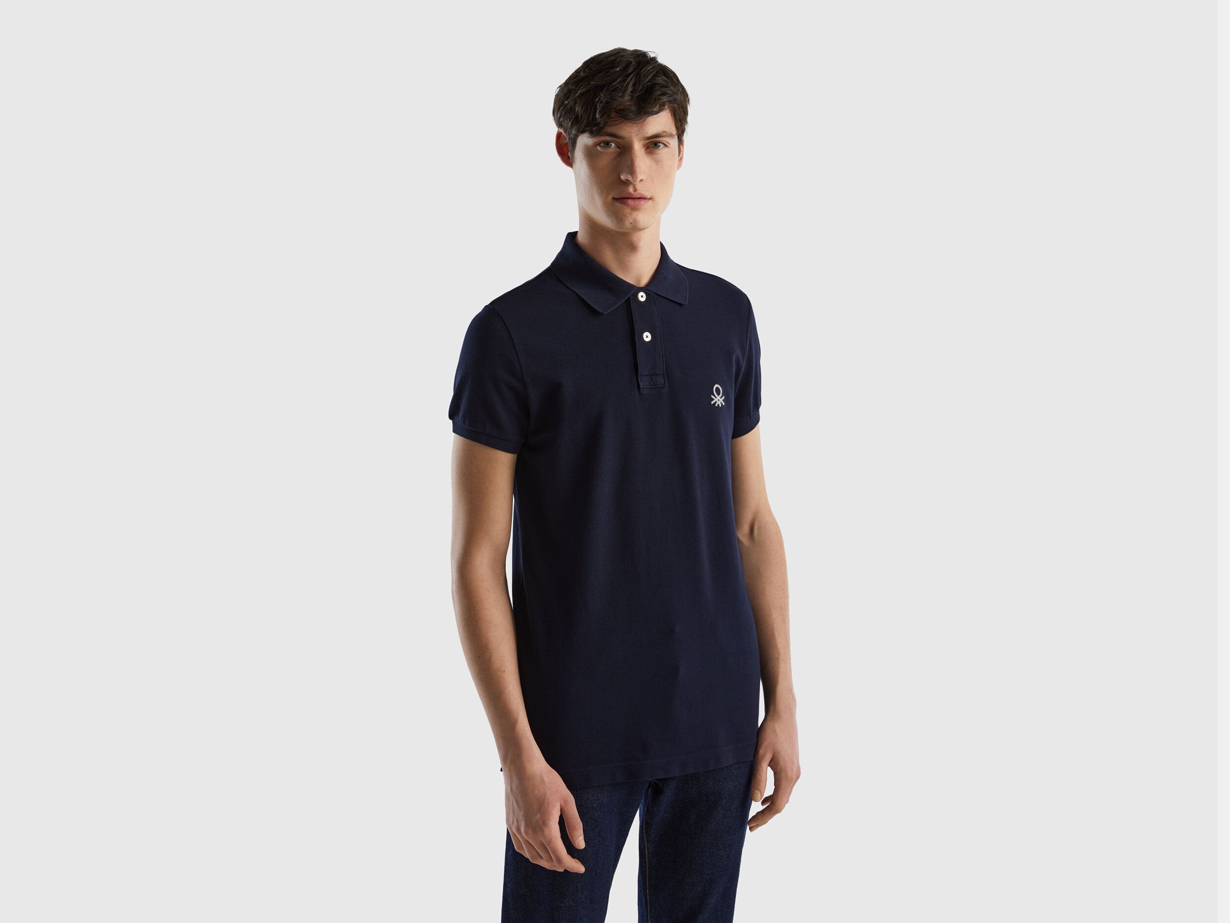 Dark Blue Slim Fit Polo_3089J3178_016_01