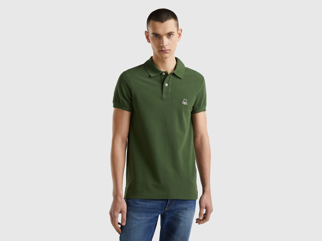 Olive Green Slim Fit Polo_3089J3178_35Y_01