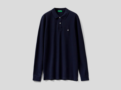 Dark Blue Long Sleeves Polo Shirt_3089J3204_016_04