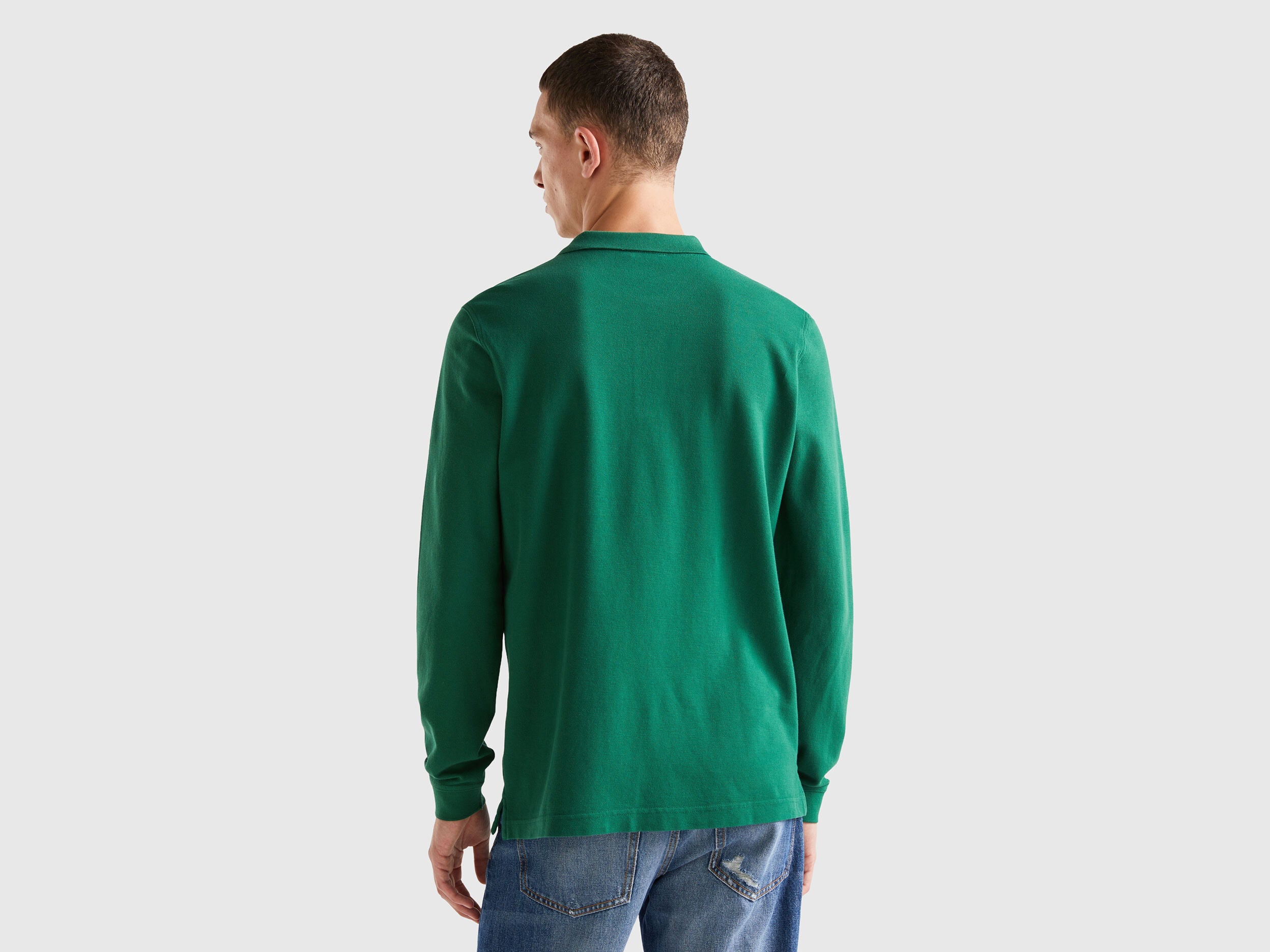 Long Sleeve 100% Cotton Polo