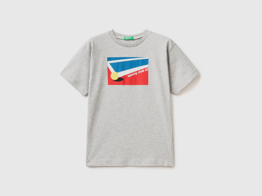 T-Shirt With Tennis Print