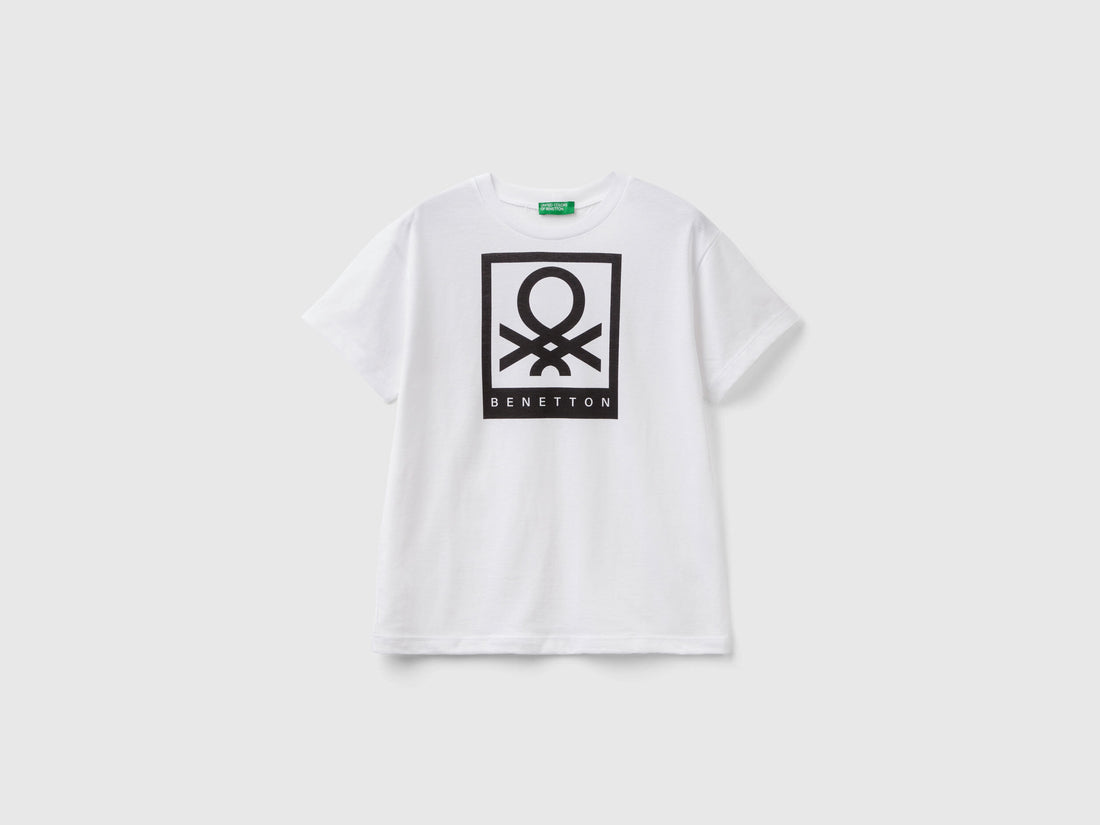 100% Cotton T-Shirt With Logo_3096C10H2_101_01