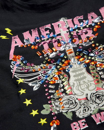 Black T-shirt Sisley