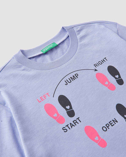 Mauve T-Shirt L/S Benetton