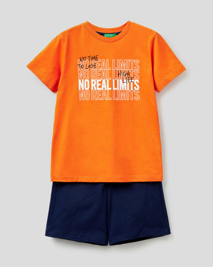 Orange Set T-Shirt+shorts