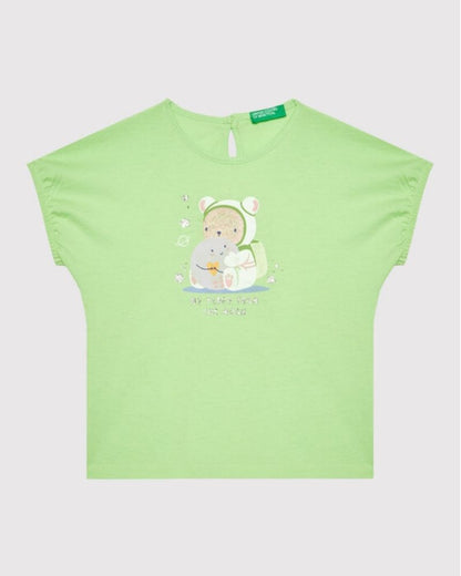Light Green T-Shirt Benetton