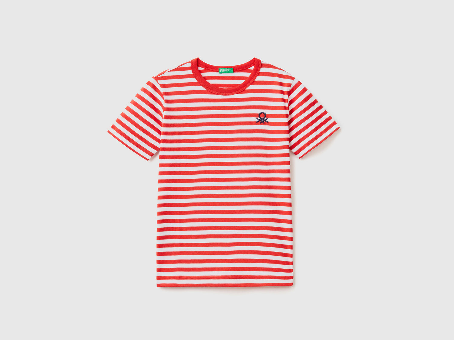 Striped 100% Cotton T-Shirt