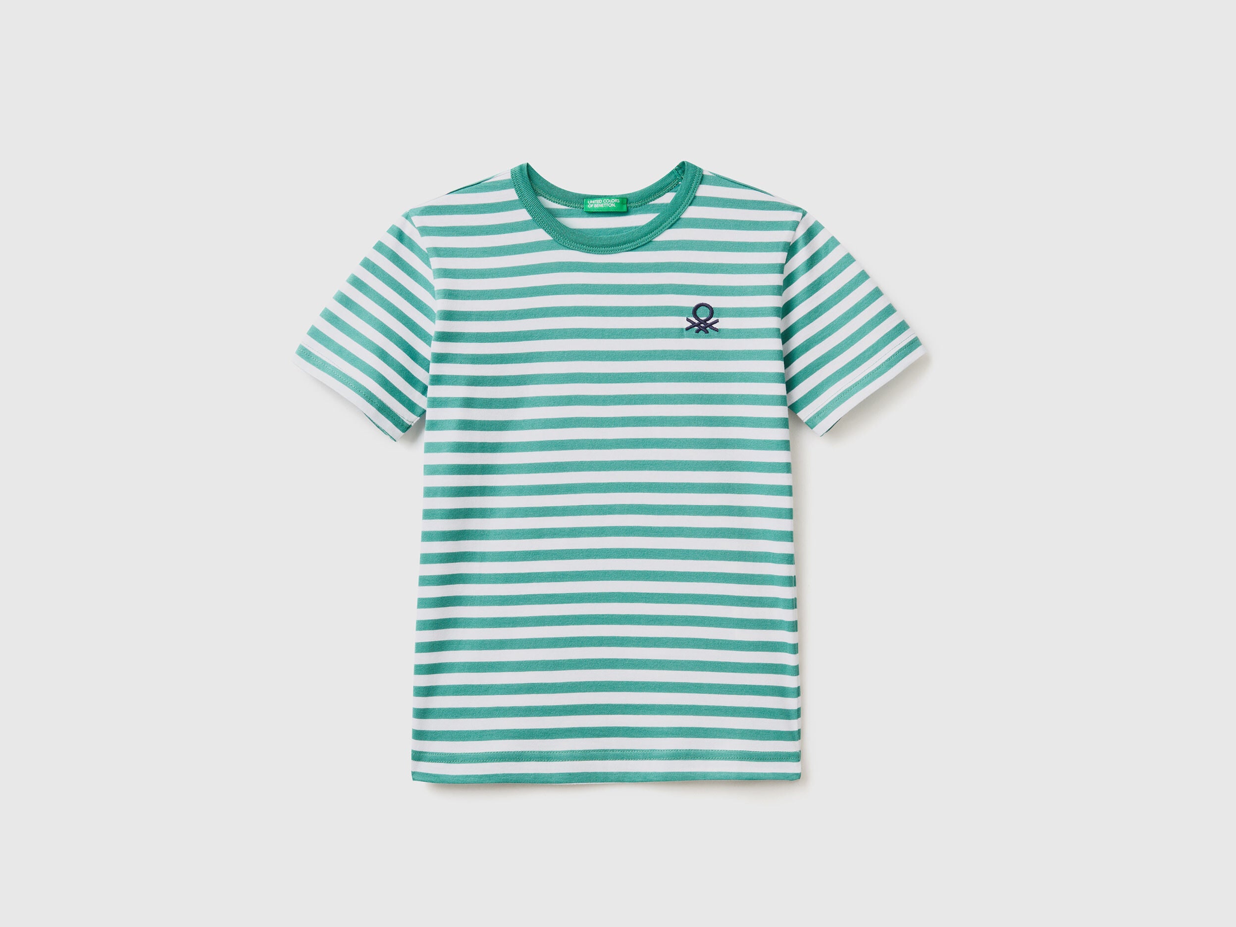 Striped 100% Cotton T-Shirt