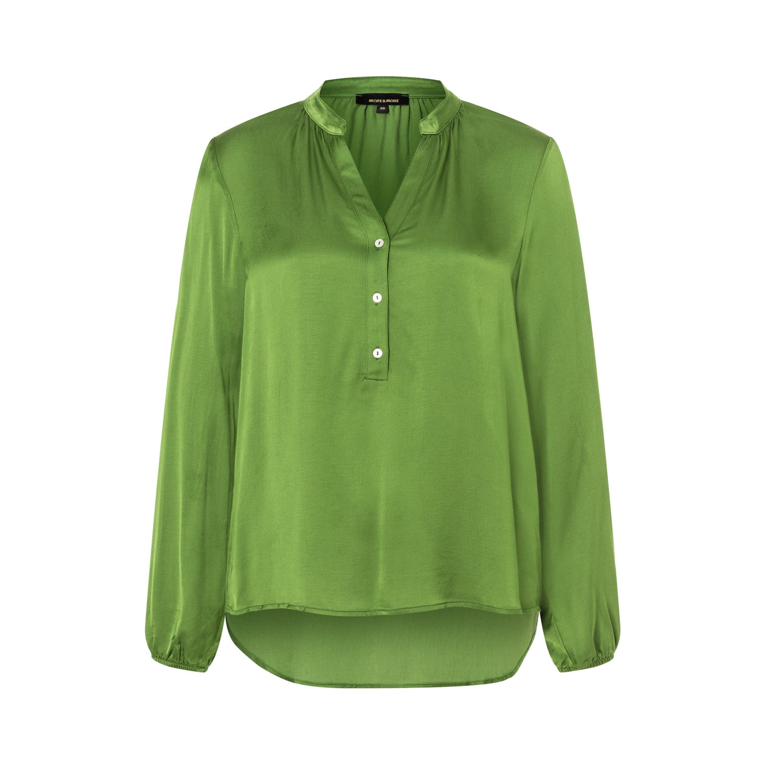 Thyme Green Satin Blouse