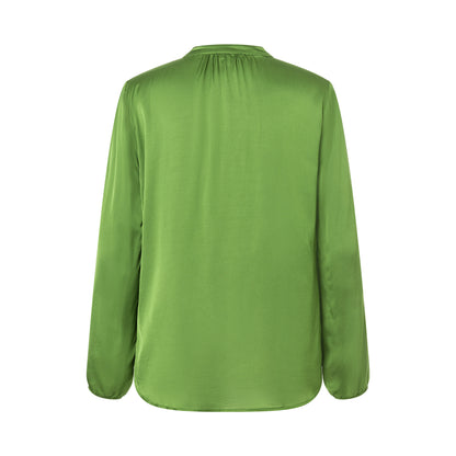 Thyme Green Satin Blouse